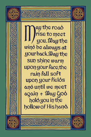 Ulster Weavers, "Celtic Blessing", Cotton tea towel.
