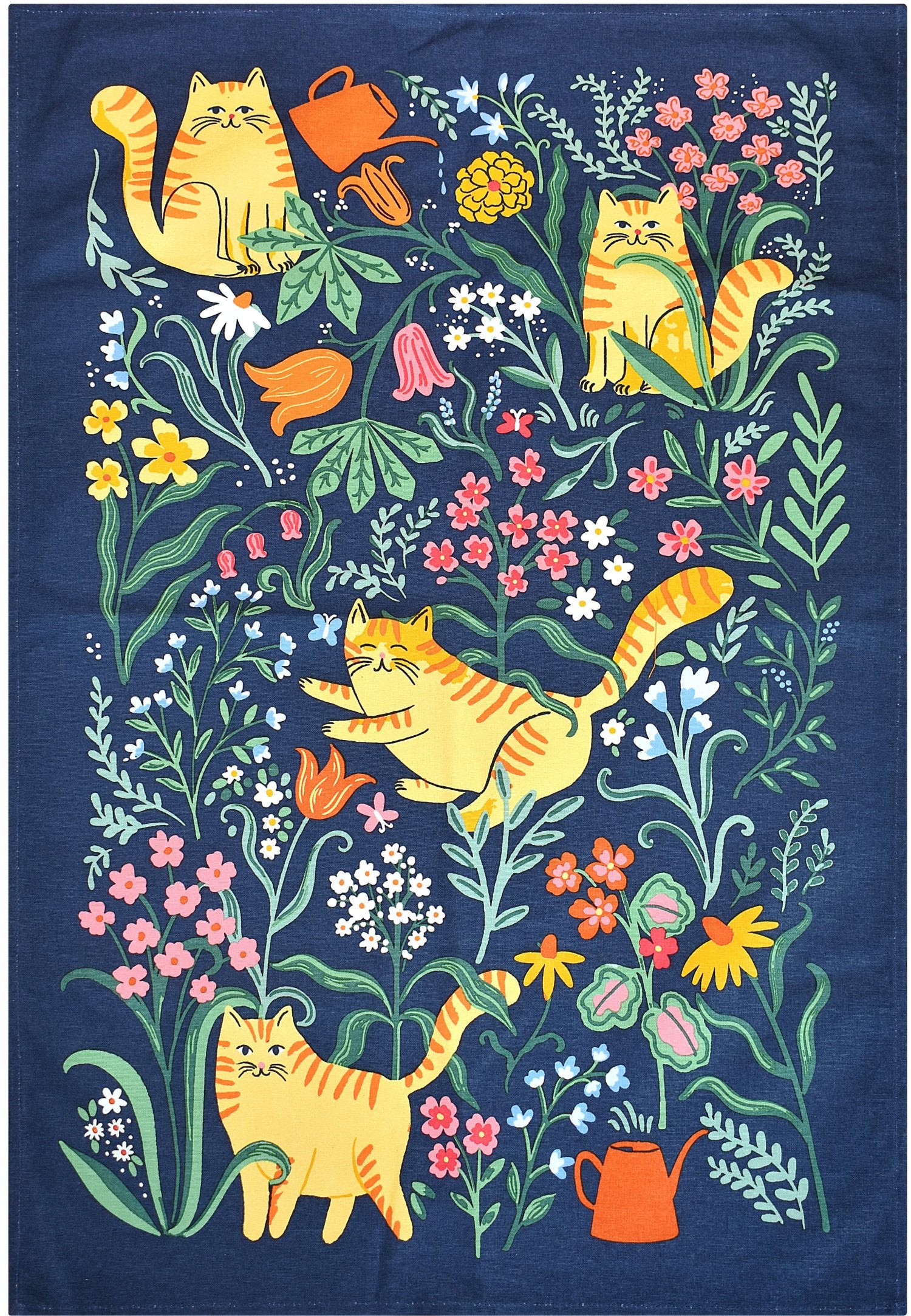 Ulster Weavers, "Marmalade Meadow", Printed cotton tea towel.