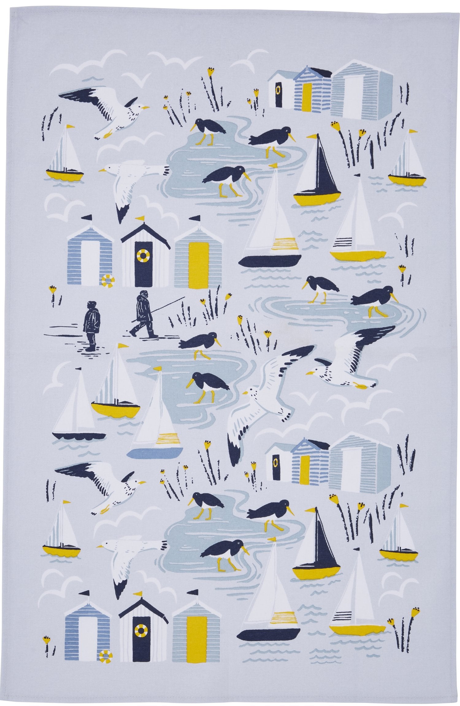 Ulster Weavers, "Seashore", Printed cotton tea towel.