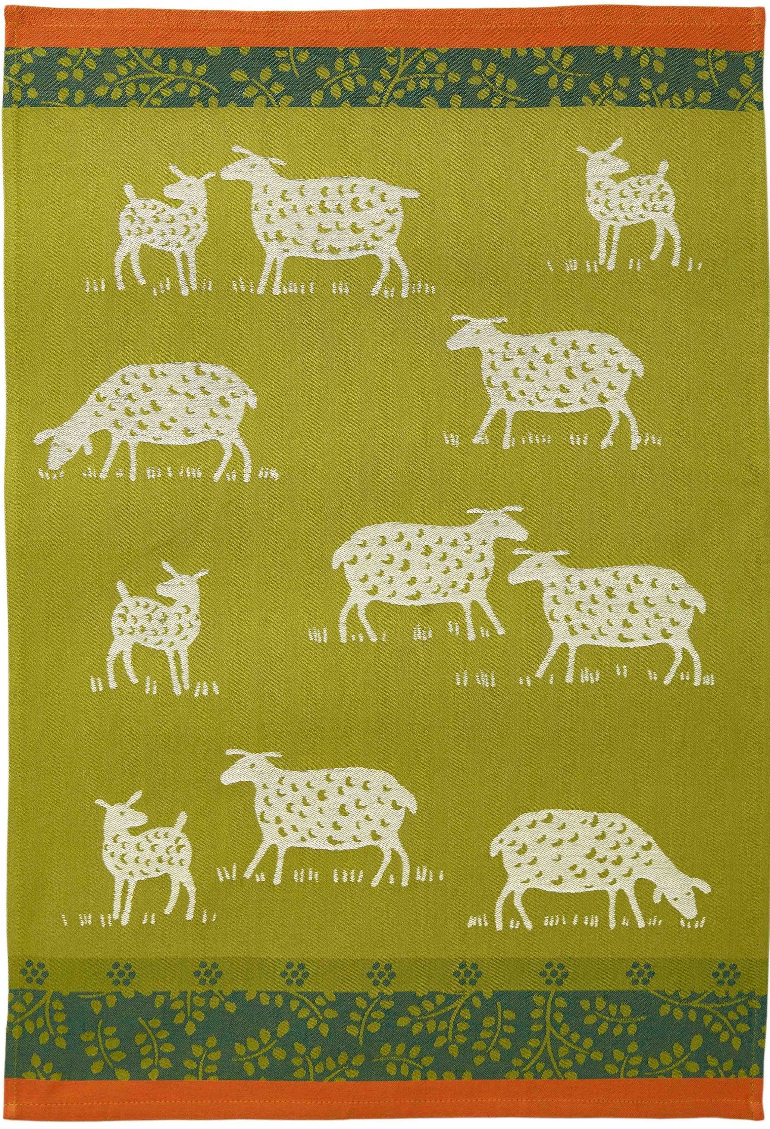 Coucke "Paturage", Woven cotton tea towel. Designed in France.