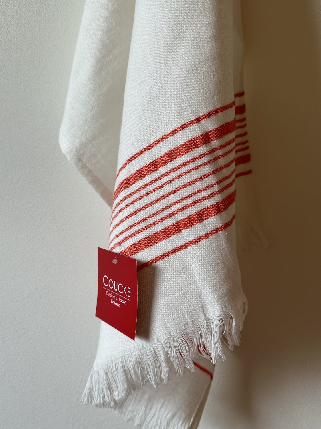 Coucke "Bise Rooibos", Woven cotton tea towel. Designed in France.