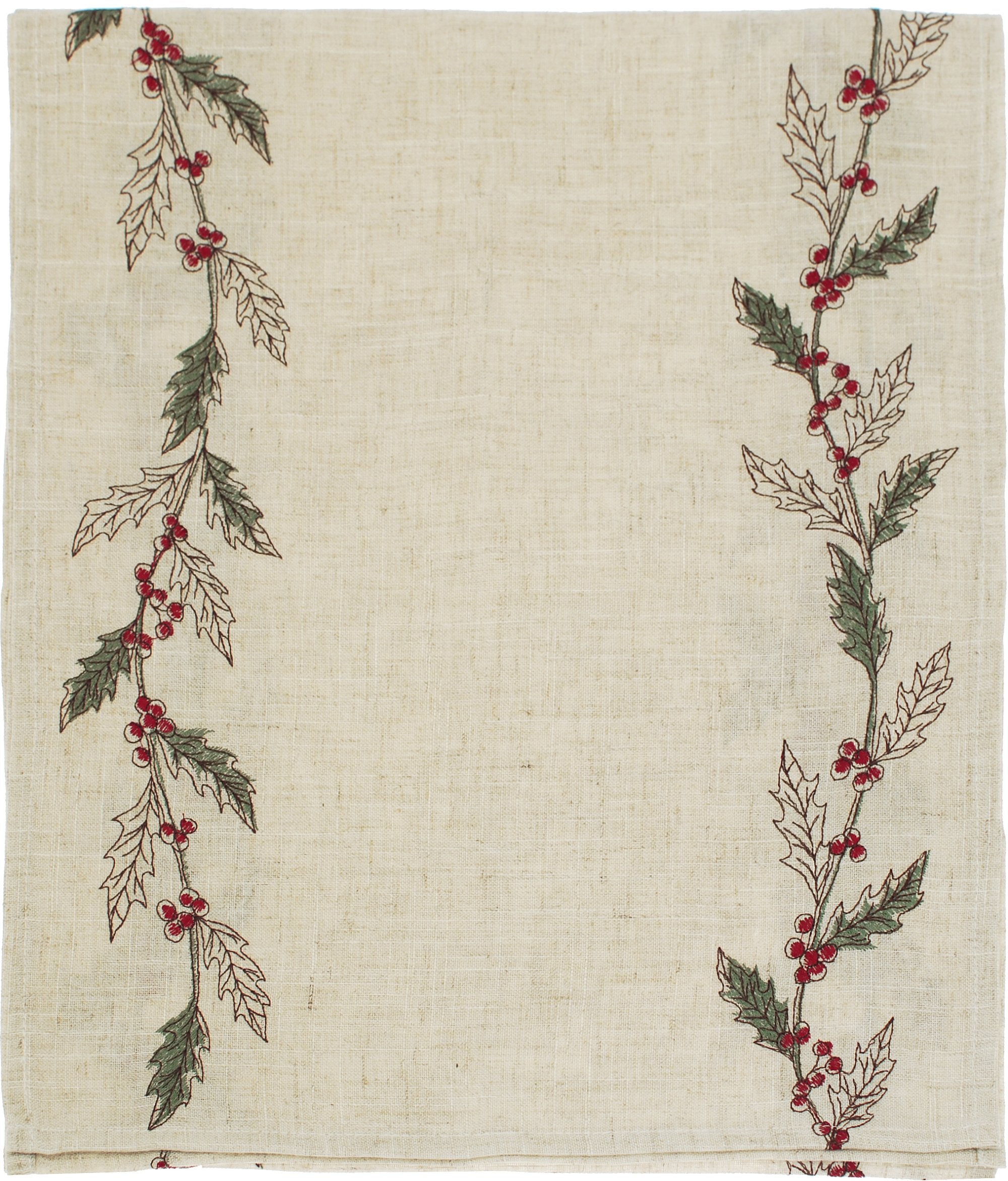 Waltons, “Winter Foliage", Embroidered table runner