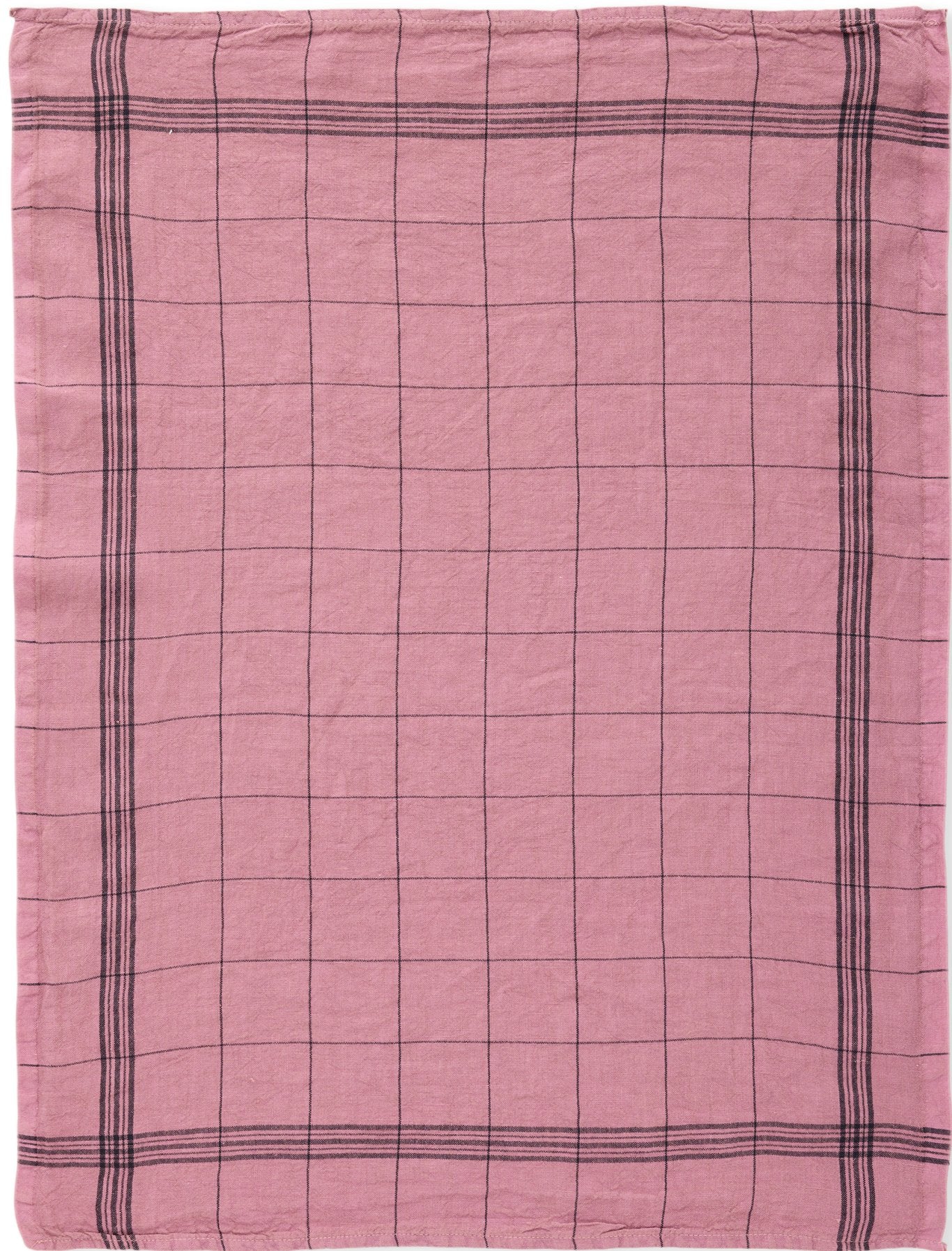 Charvet Editions "Bistro" (Mauve), Natural woven linen tea towel. Made in France. (Copy)