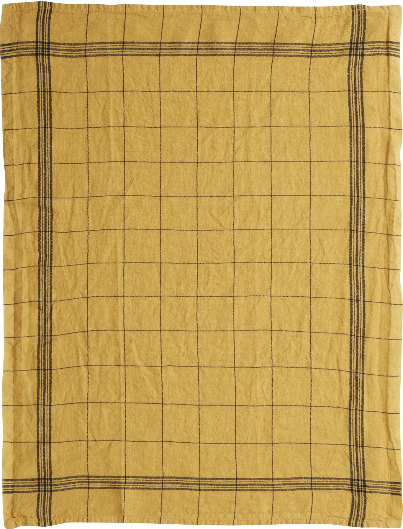 Charvet Editions "Bistro" (Onion), Natural woven linen tea towel. Made in France.