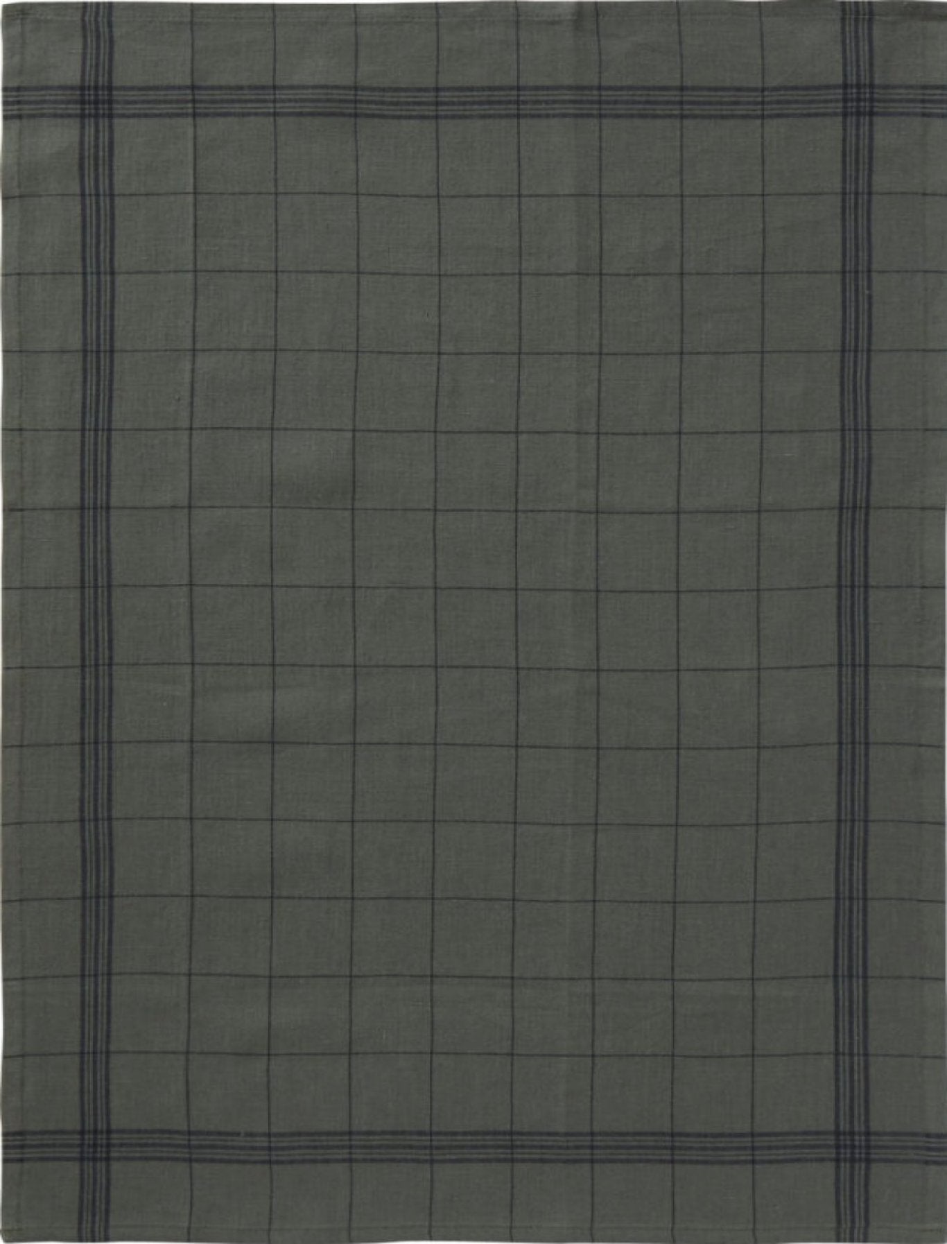 Charvet Editions "Bistro" (Romarin), Natural woven linen tea towel. Made in France. - Home Landing