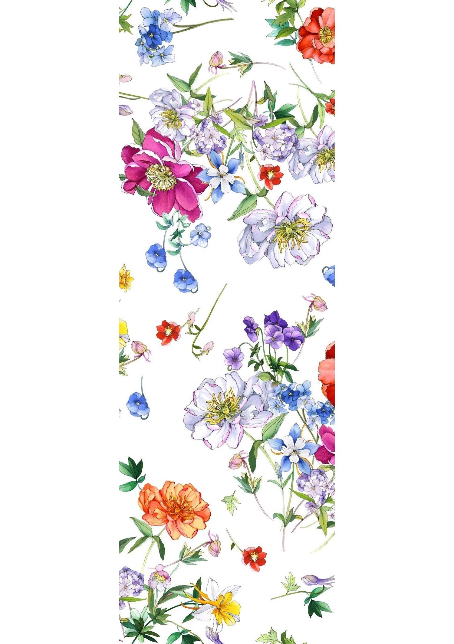 Tessitura Toscana Telerie, “Antia”, Pure linen printed table runner.