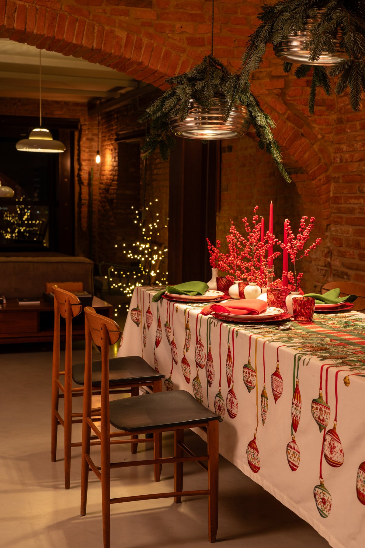 Tessitura Toscana Telerie, “Pinoel”, Cotton printed tablecloth