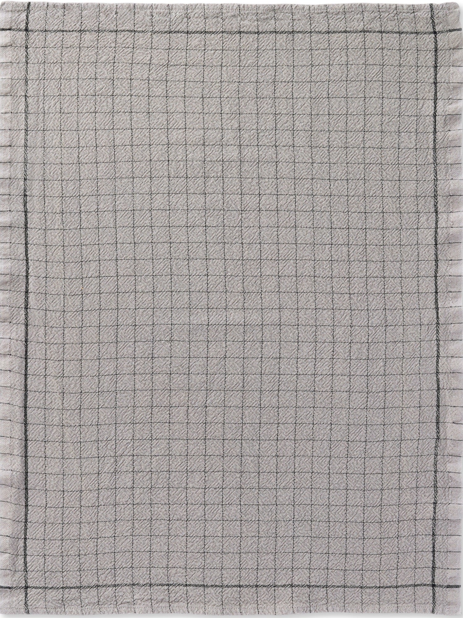 Charvet Editions "Recycle" (Silex), Linen & cotton tea towel. Made in France.