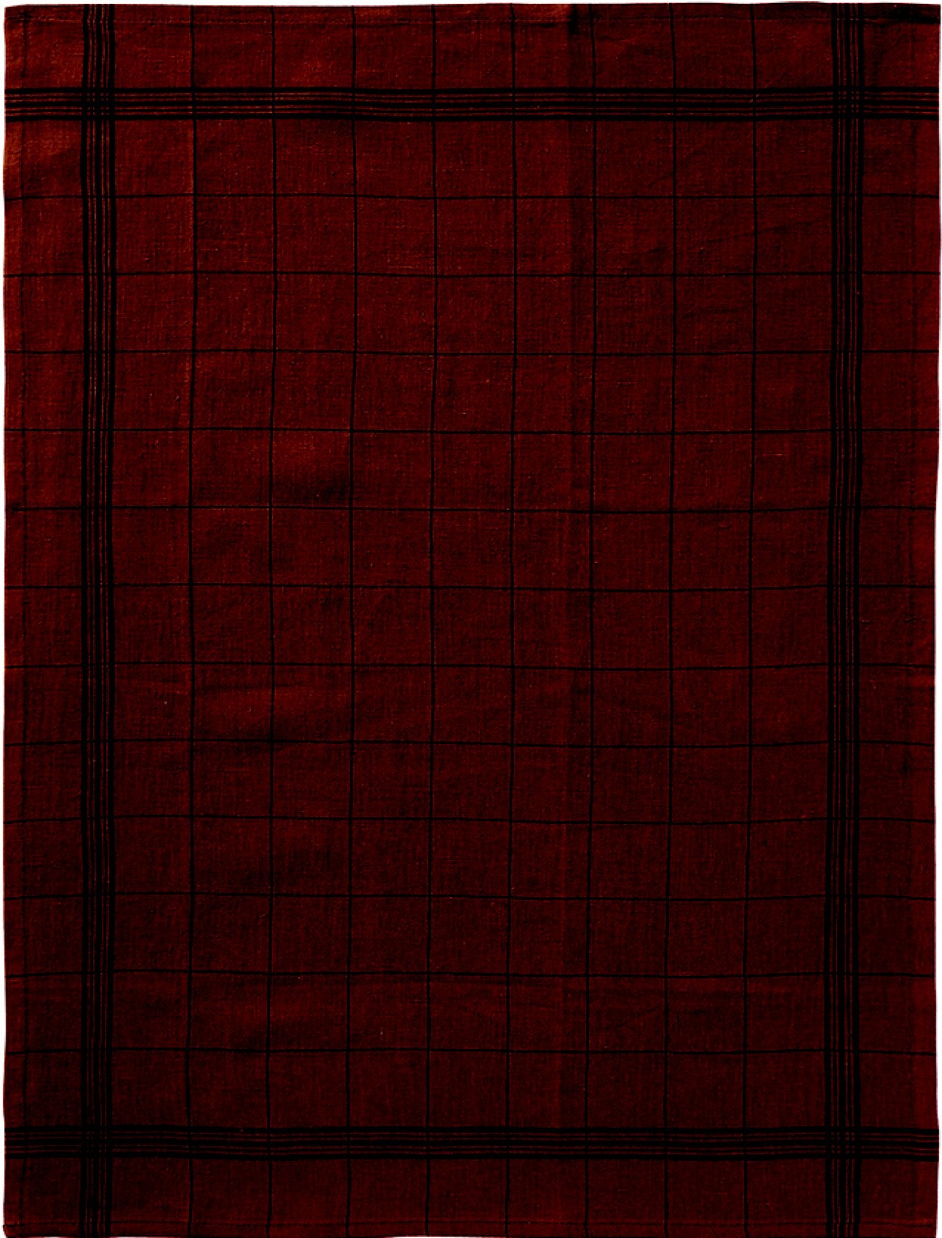 Charvet Editions "Bistro" (Noisette), Natural woven linen tea towel. Made in France. - Home Landing