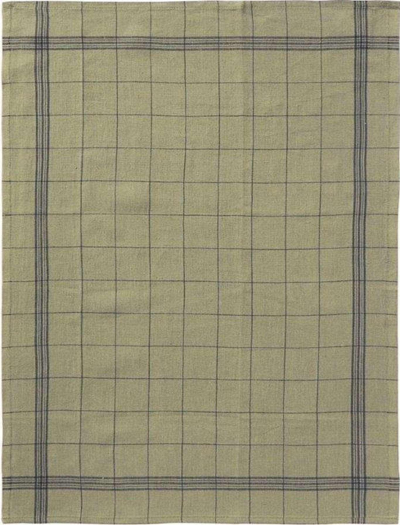 Charvet Editions "Bistro" (Sauge), Natural woven linen tea towel. Made in France. - Home Landing