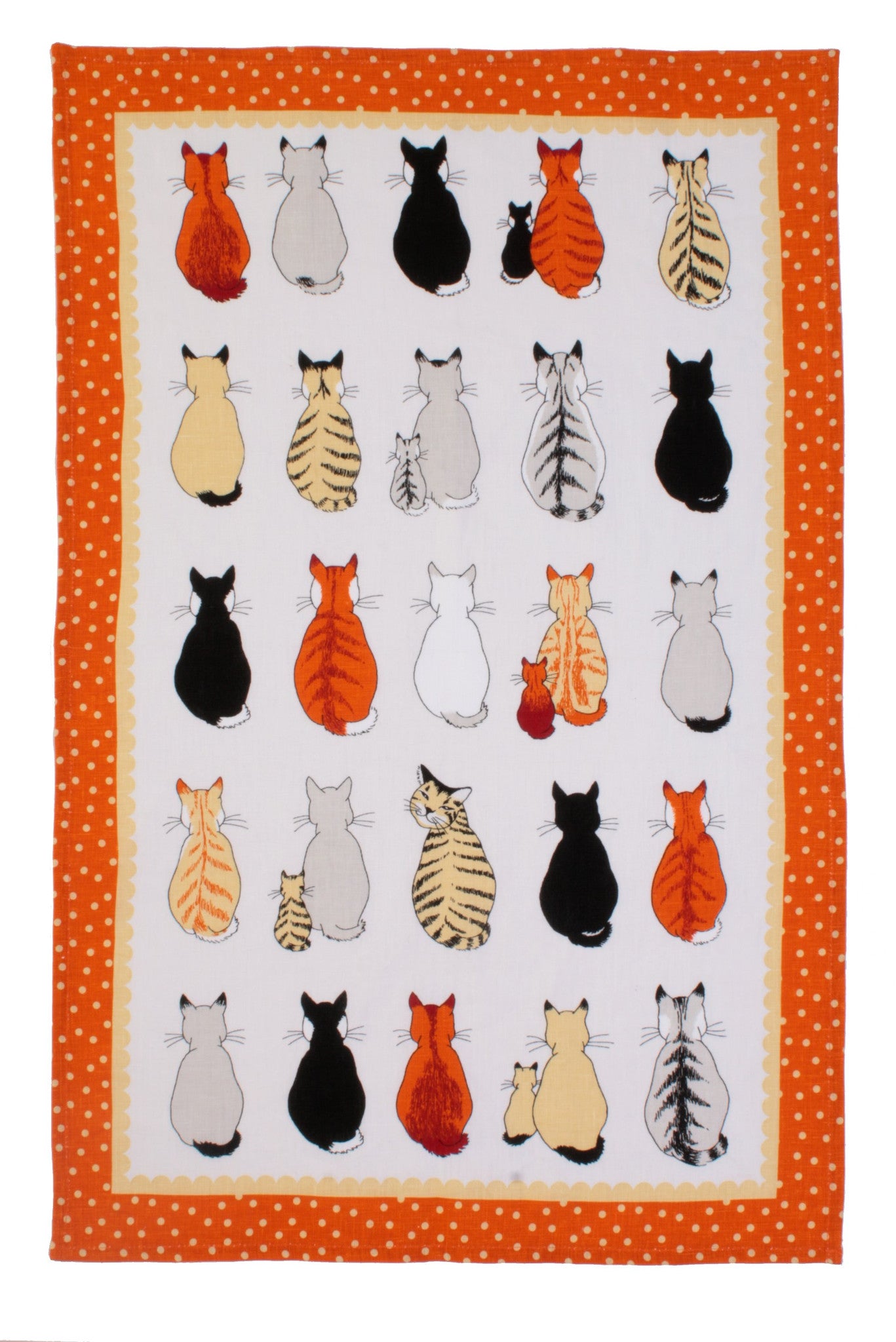 Ulster Weavers, "New Cats in Waiting",  Pure cotton printed tea towel. - Home Landing