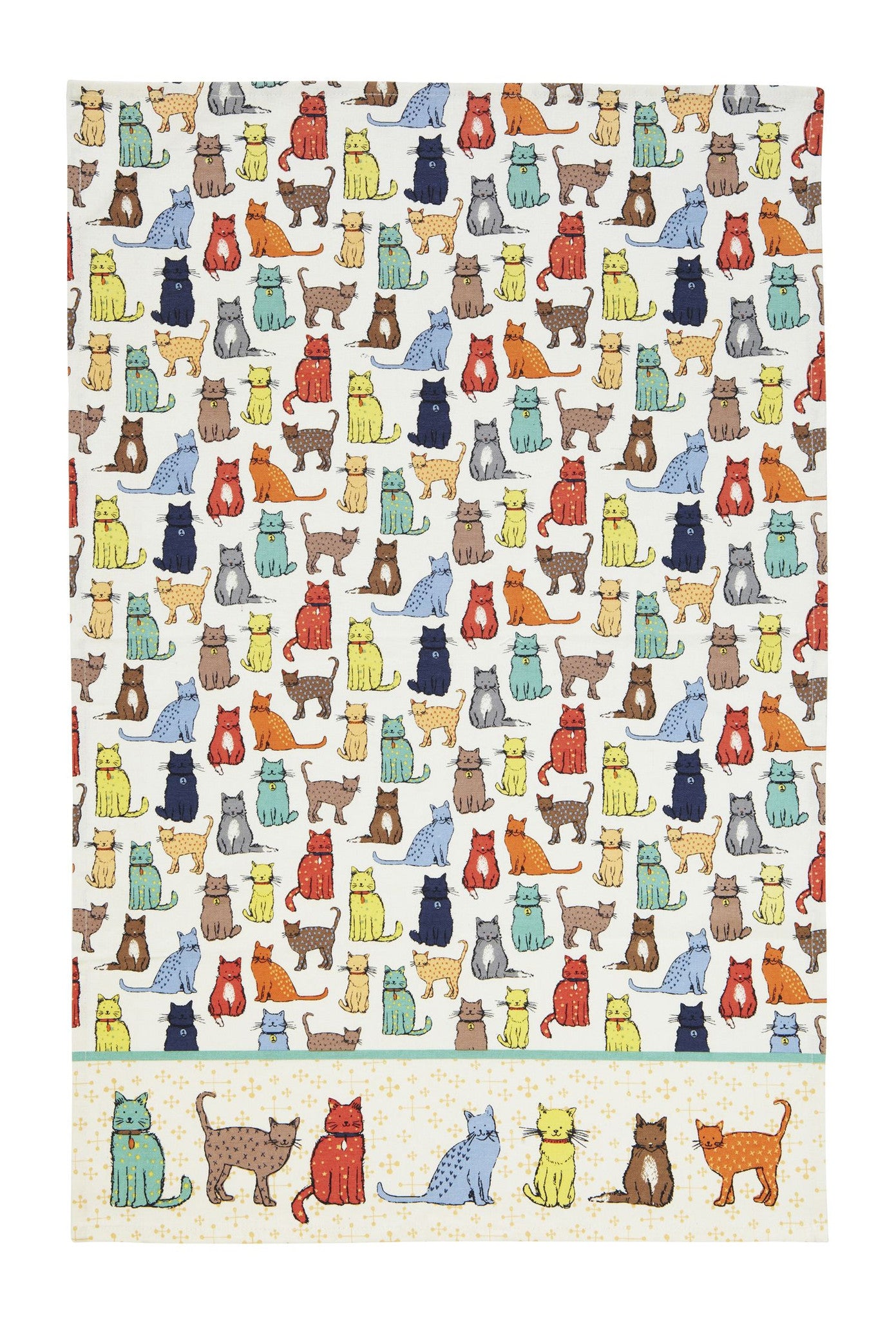 Ulster Weavers, "Cat Walk", Pure cotton printed tea towel - Home Landing
