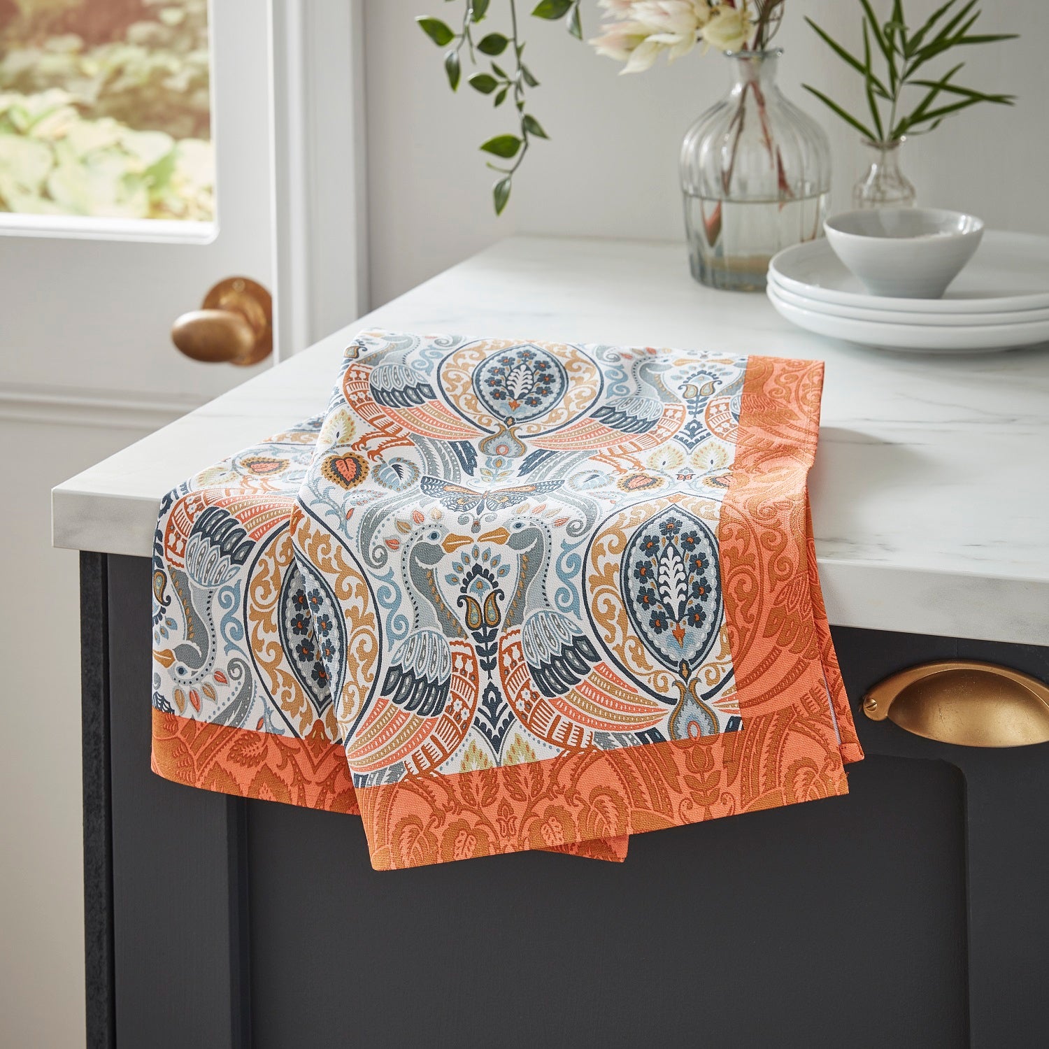 Ulster Weavers "Cotswold", Printed cotton tea towel. - Home Landing