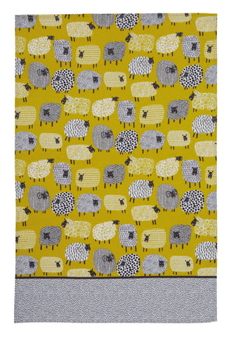 Ulster Weavers, "Dotty Sheep", Pure cotton printed tea towel - Home Landing