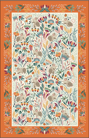 Ulster Weavers, "Field Mice", Pure cotton printed tea towel