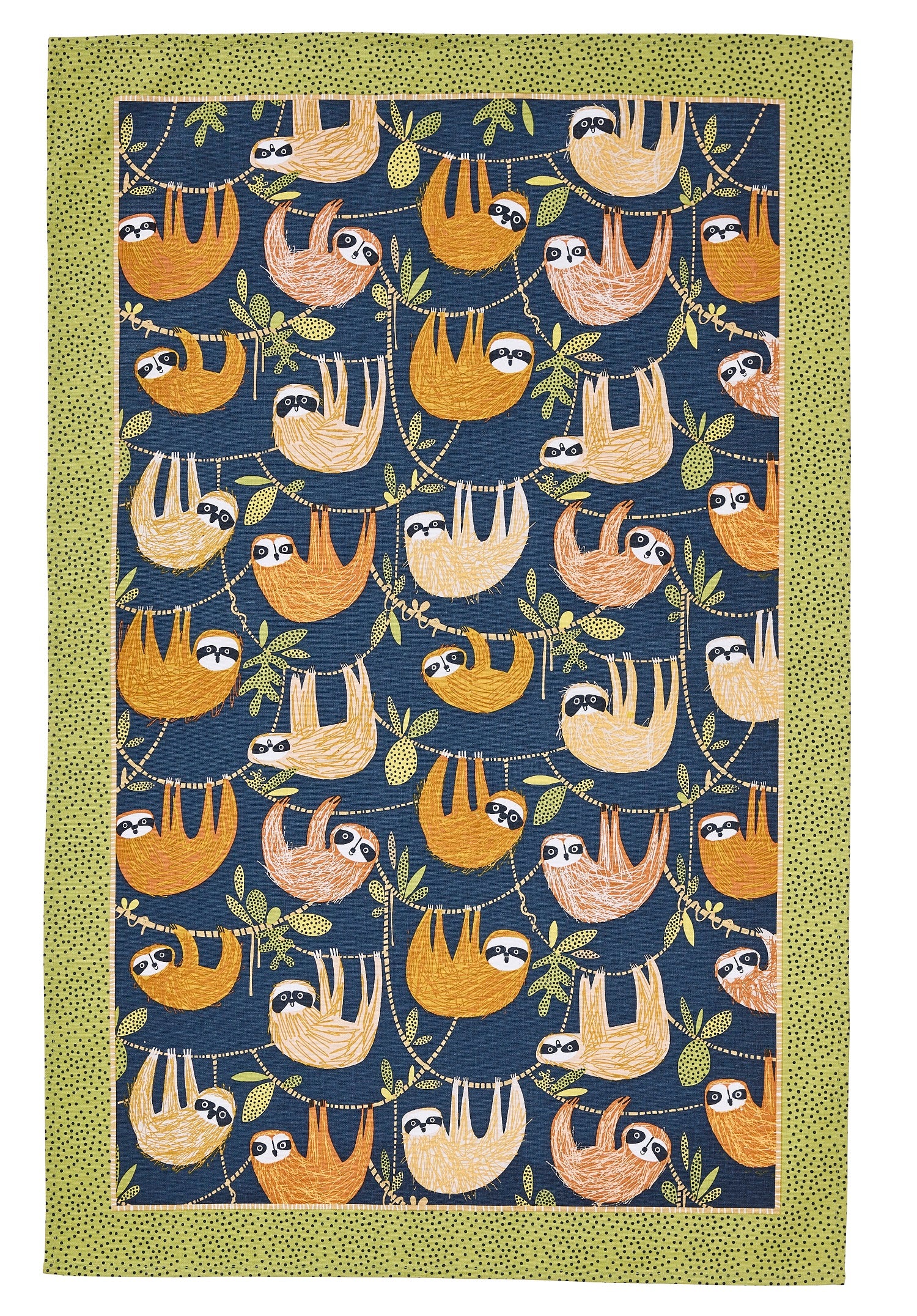 Ulster Weavers, "Hanging Around", Pure cotton printed tea towel. - Home Landing