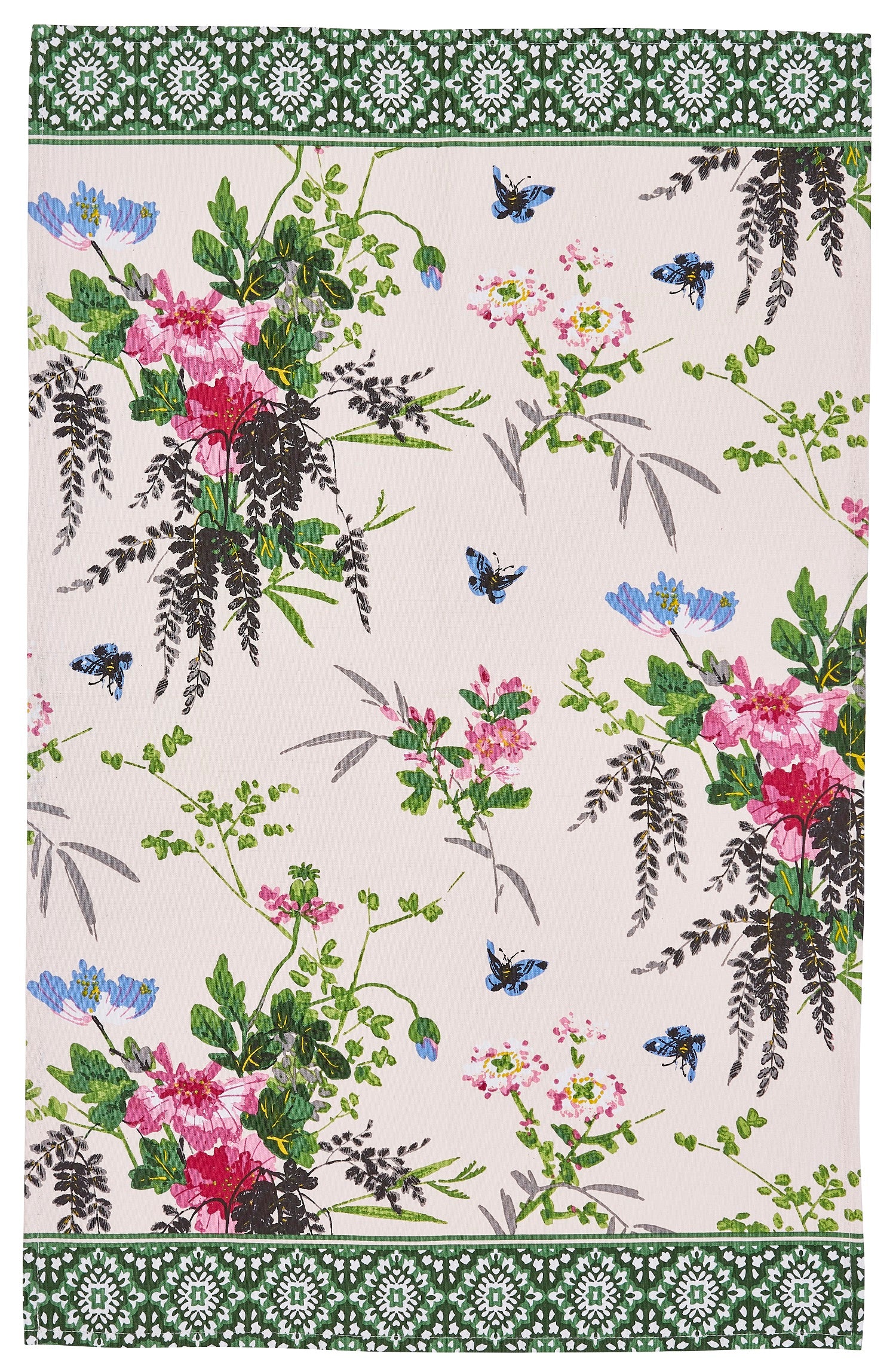 Ulster Weavers, "Madame Butterfly", Pure cotton printed tea towel. - Home Landing