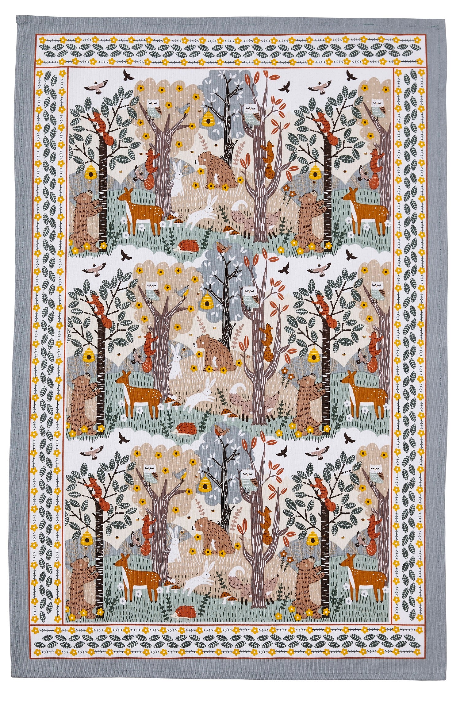 Ulster Weavers, "Wildwood", Pure cotton printed tea towel. - Home Landing