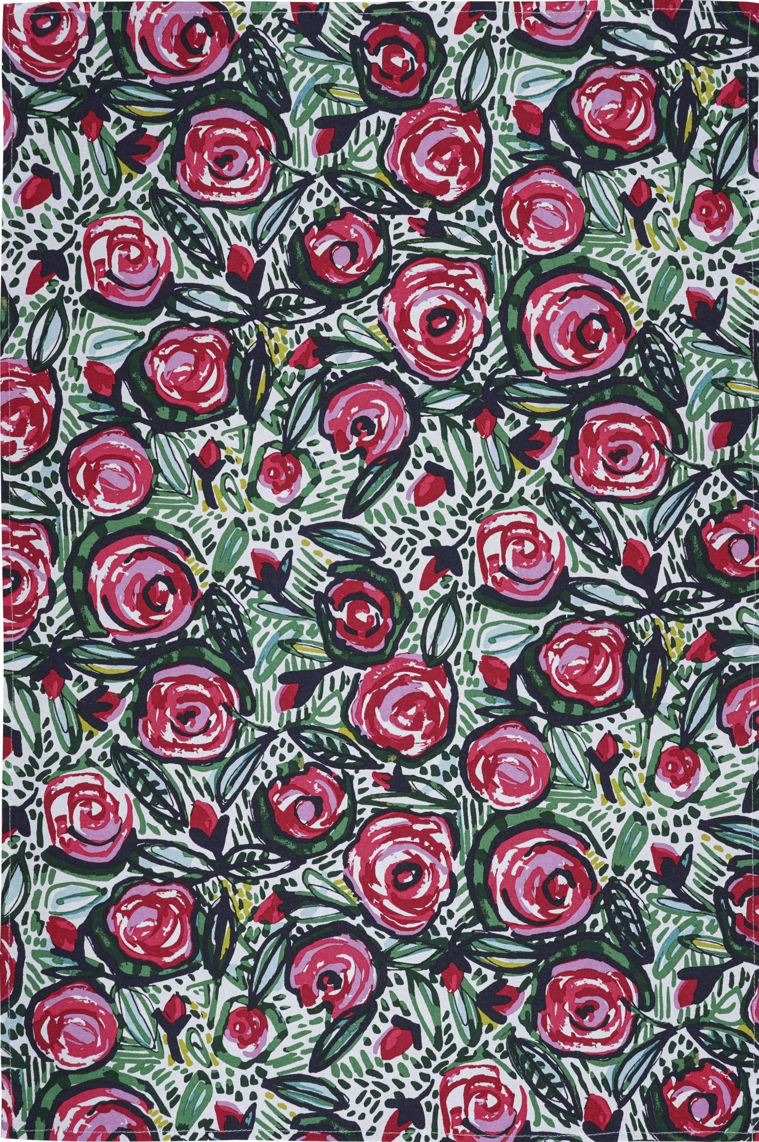 Ulster Weavers "Rose Garden", Printed cotton tea towel.