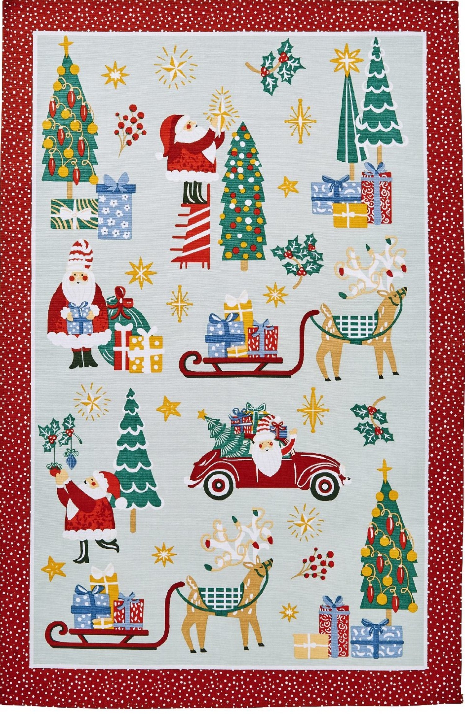 Ulster Weavers "Tis the Season", Printed cotton tea towel.