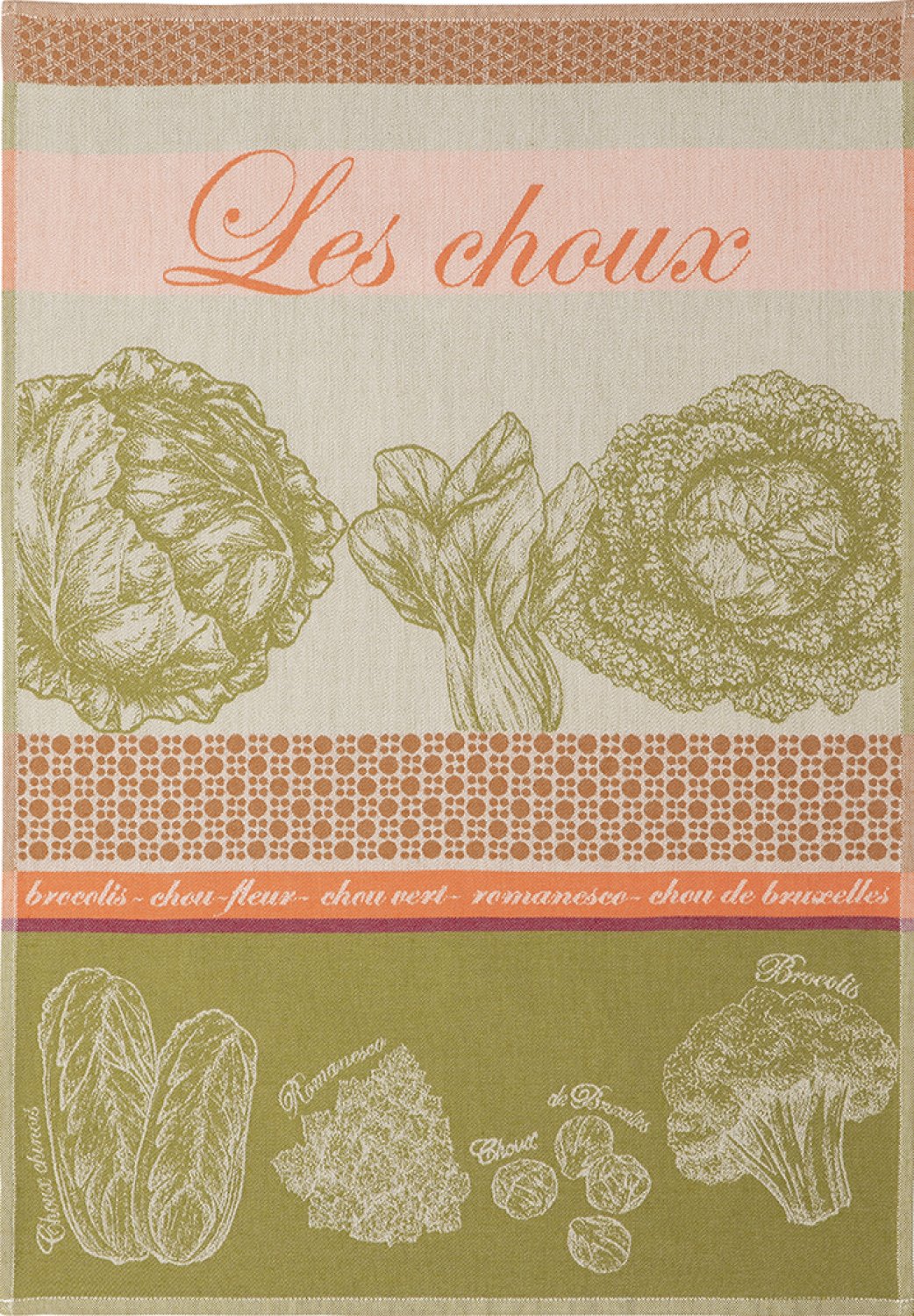 Coucke "Choux", Woven cotton tea towel. Designed in France.