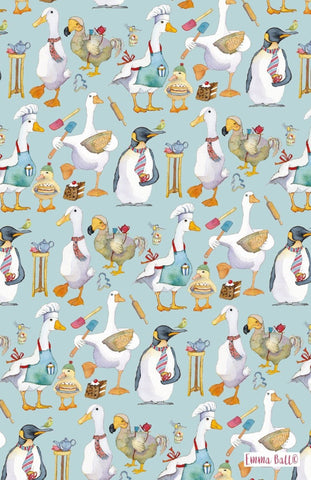 Emma Ball "Animal Magic", Pure cotton tea towel. Printed in the UK. - Home Landing