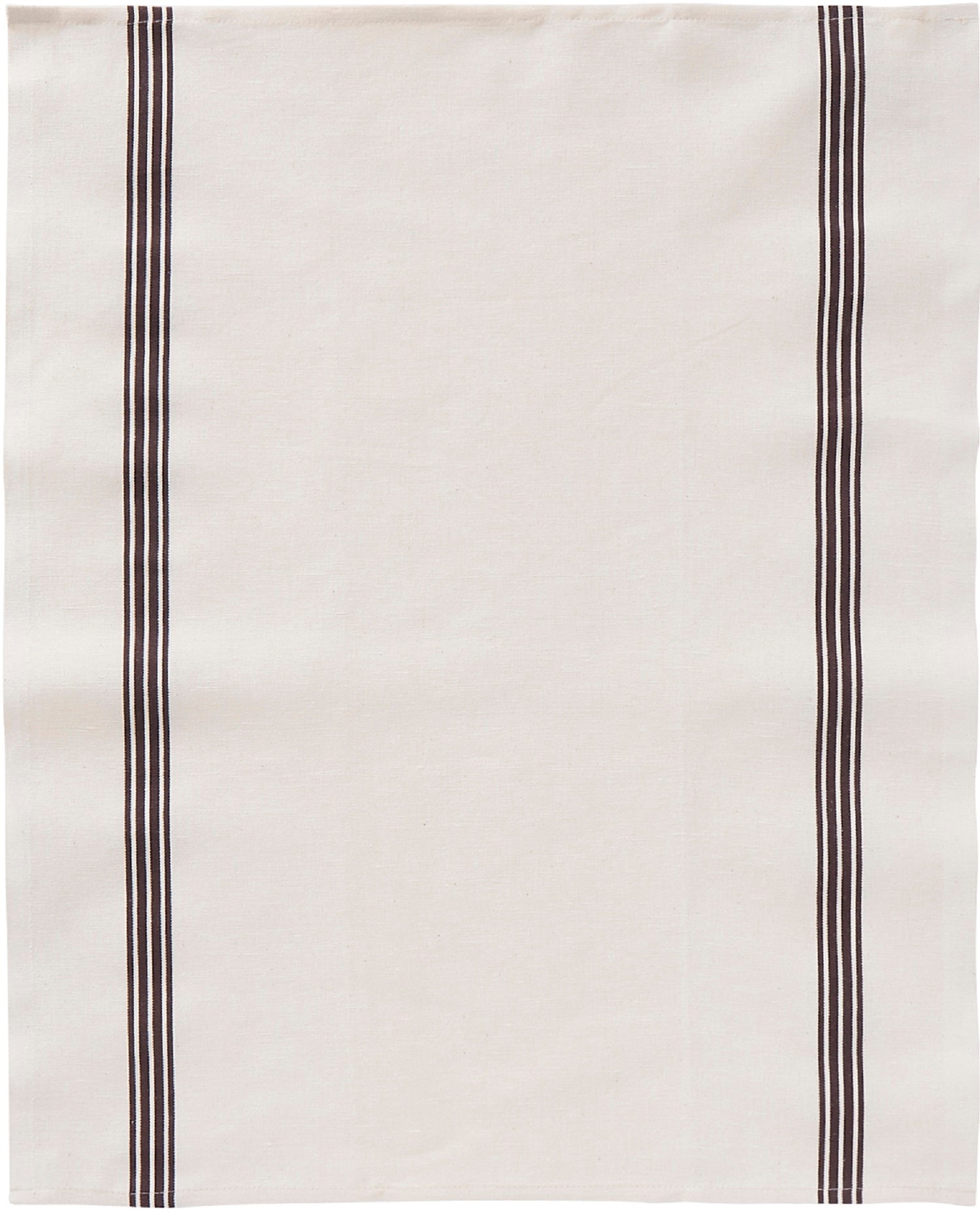 Charvet Editions "Piano" (Marron), Woven linen union tea towel. Made in France. - Home Landing