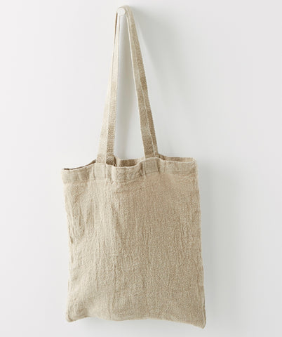 Charvet Éditions "Empreinte Bag" (Natural), Natural linen bag. Made in France.