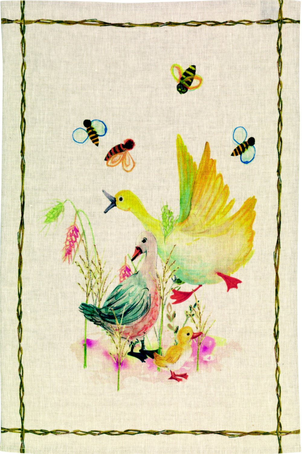 Tessitura Toscana Telerie, “Fattoria Papere”, Pure linen printed tea towel.