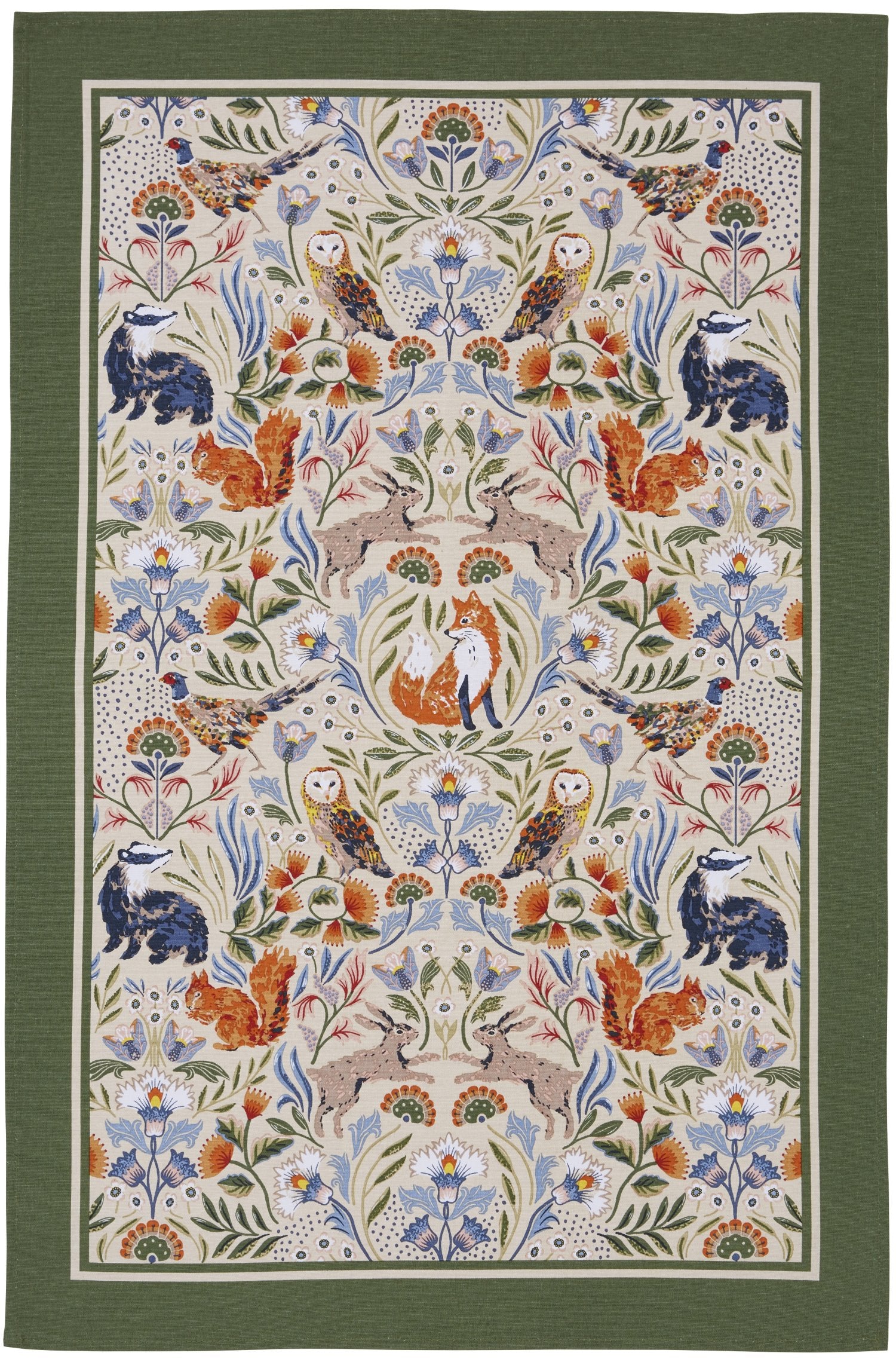 Ulster Weavers "Blackthorn", Printed cotton tea towel.