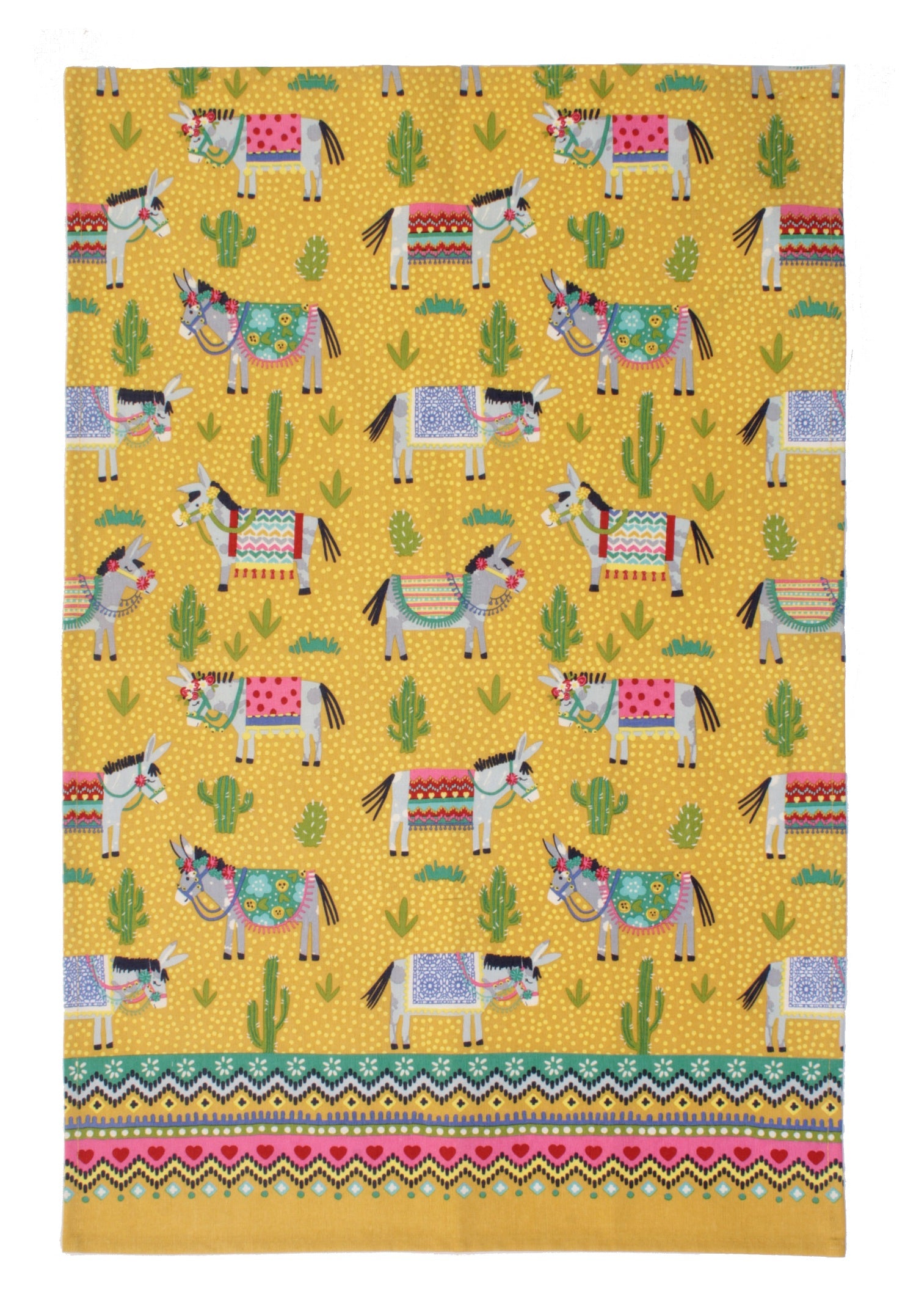 Ulster Weavers "Cactus Jack", Pure cotton printed tea towel