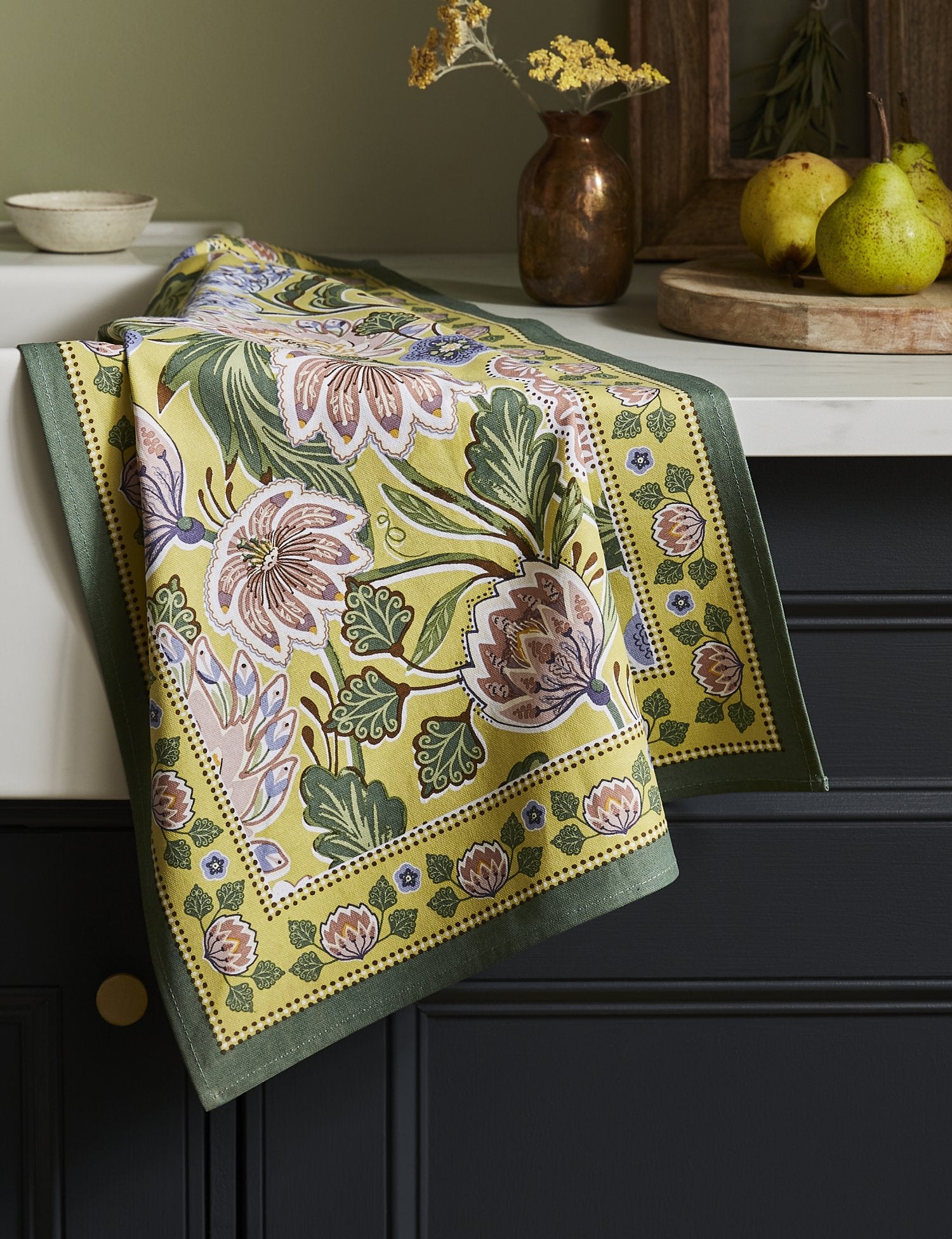 Ulster Weavers "Emmeline", Printed cotton tea towel