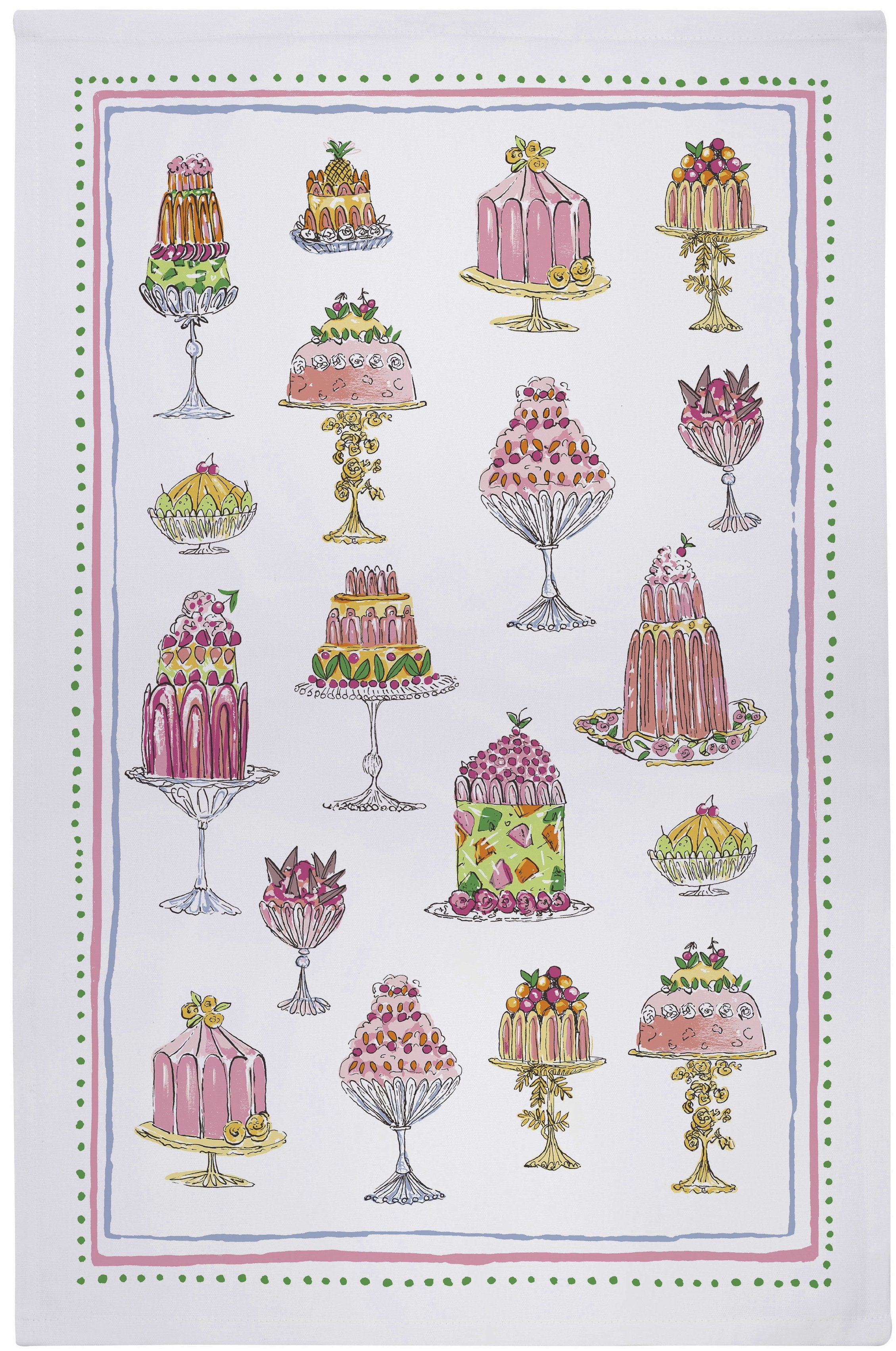 Ulster Weavers "Vintage Jellies", Printed cotton tea towel.