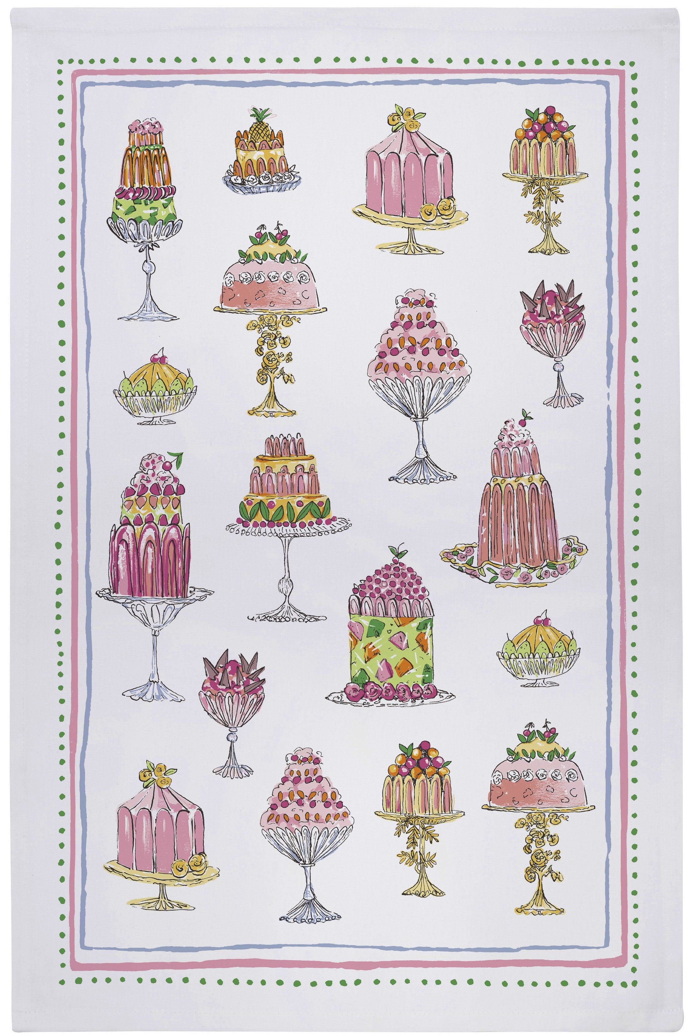 Ulster Weavers, "Vintage Jellies", Printed cotton tea towel.