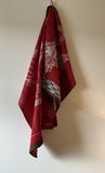 Coucke "Metro - Rouge", Cotton terry hand towel. Designed in France.