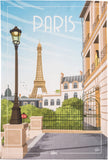 Coucke "WIM® Paris", Printed cotton tea towel. Designed in France.