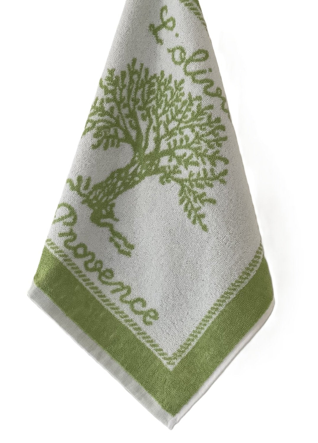 Coucke "Olivier Amande", Cotton terry hand towel. Designed in France.