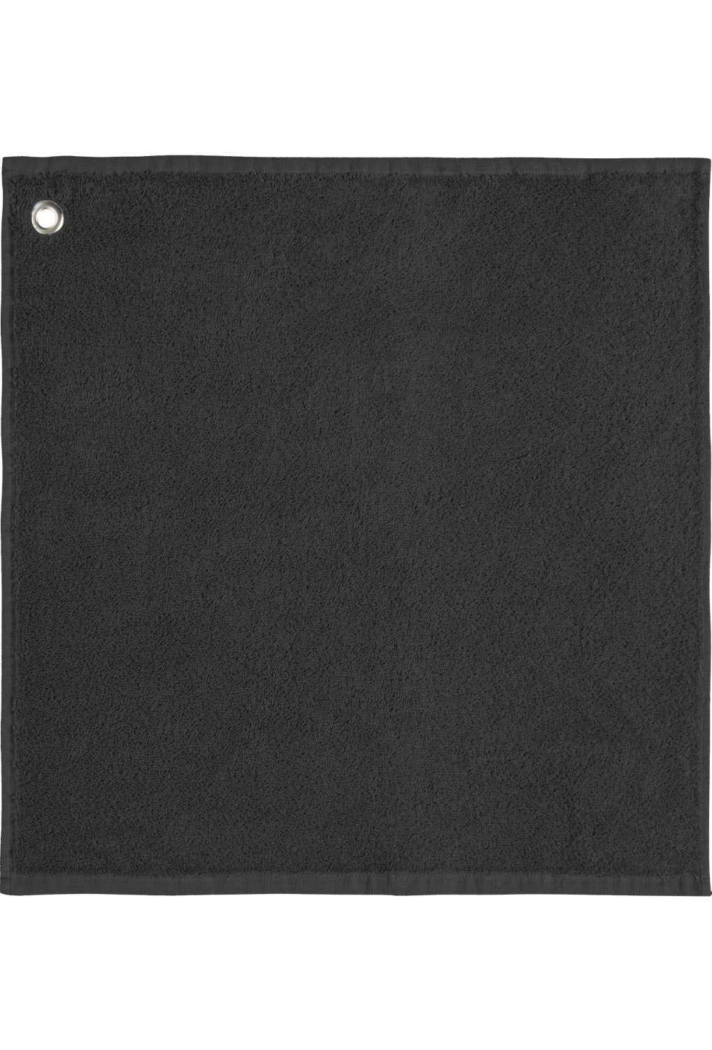 Coucke "Anthracite Eyelet", Cotton terry hand towel. Designed in France.