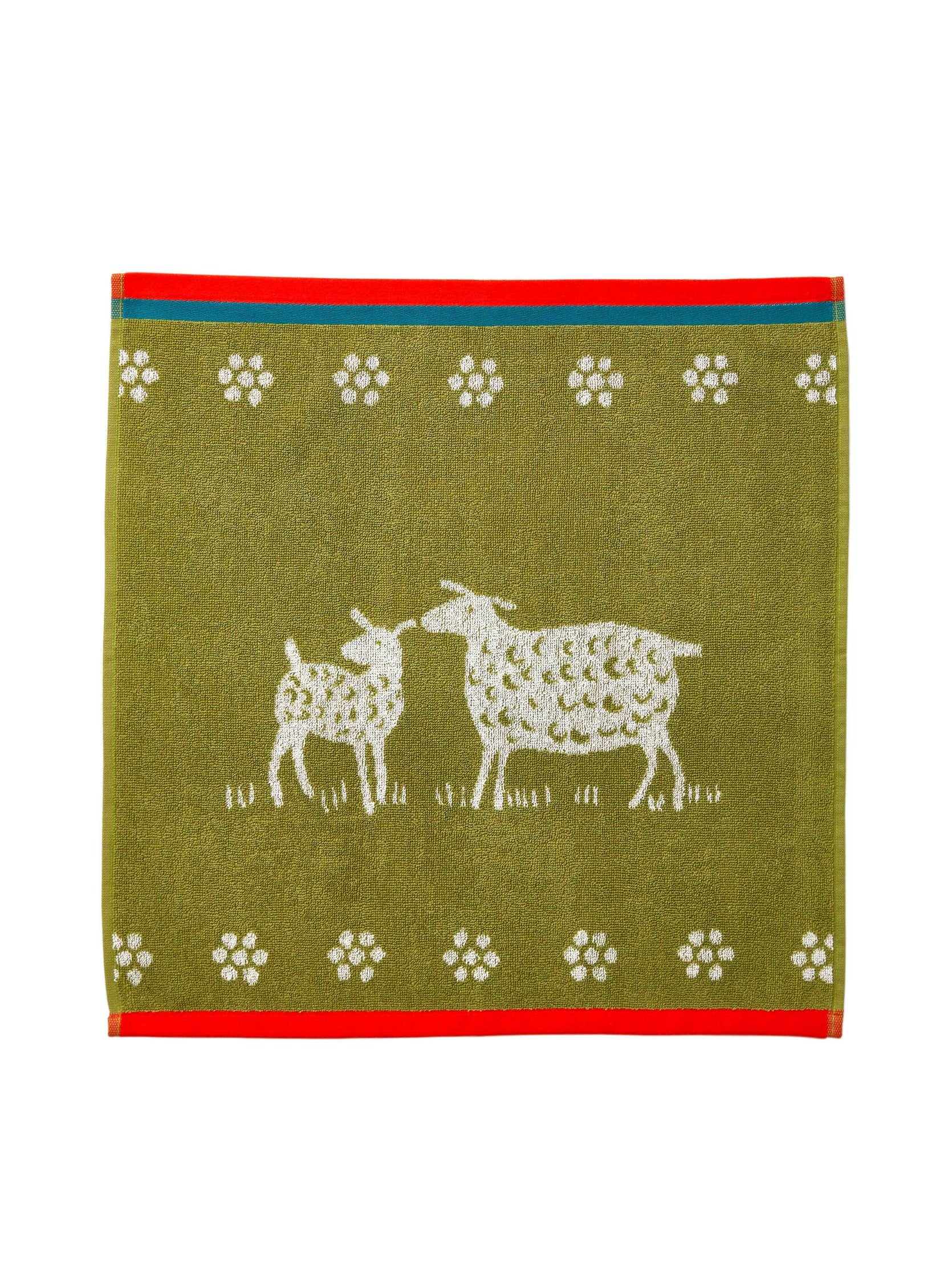 Coucke "Mouton", Cotton terry hand towel. Designed in France.