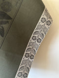 Jacquard Français "Curiosites - Florale" (Green), Woven cotton tea towel. Made in France.