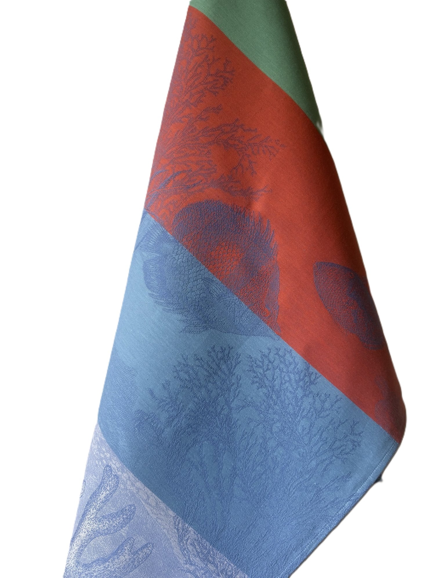 Jacquard Français "Sous L’Ocean" (Marin), Woven cotton tea towel. Made in France. - Home Landing
