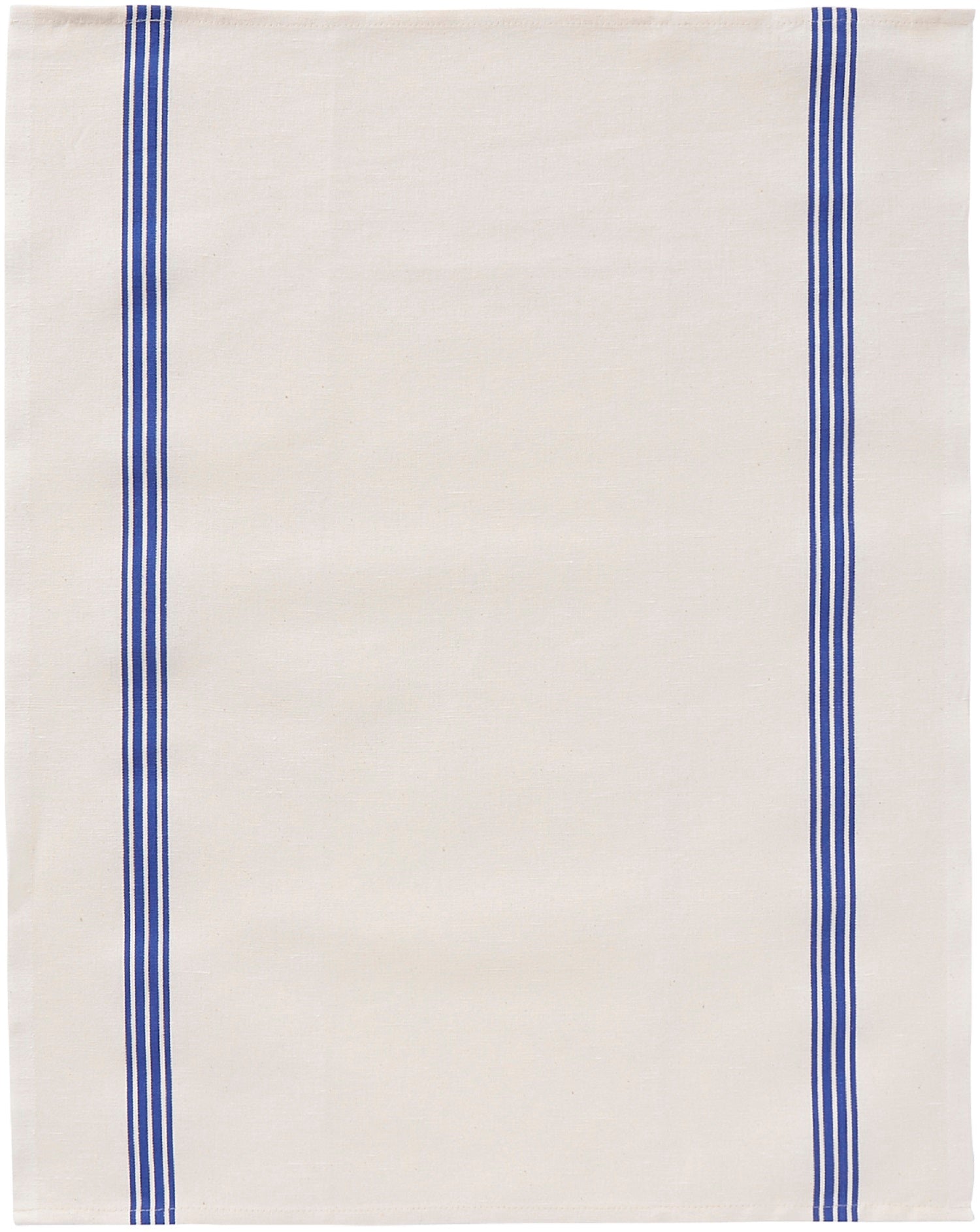 Charvet Editions "Piano" (Blue), Washed, woven linen union tea towel. France.