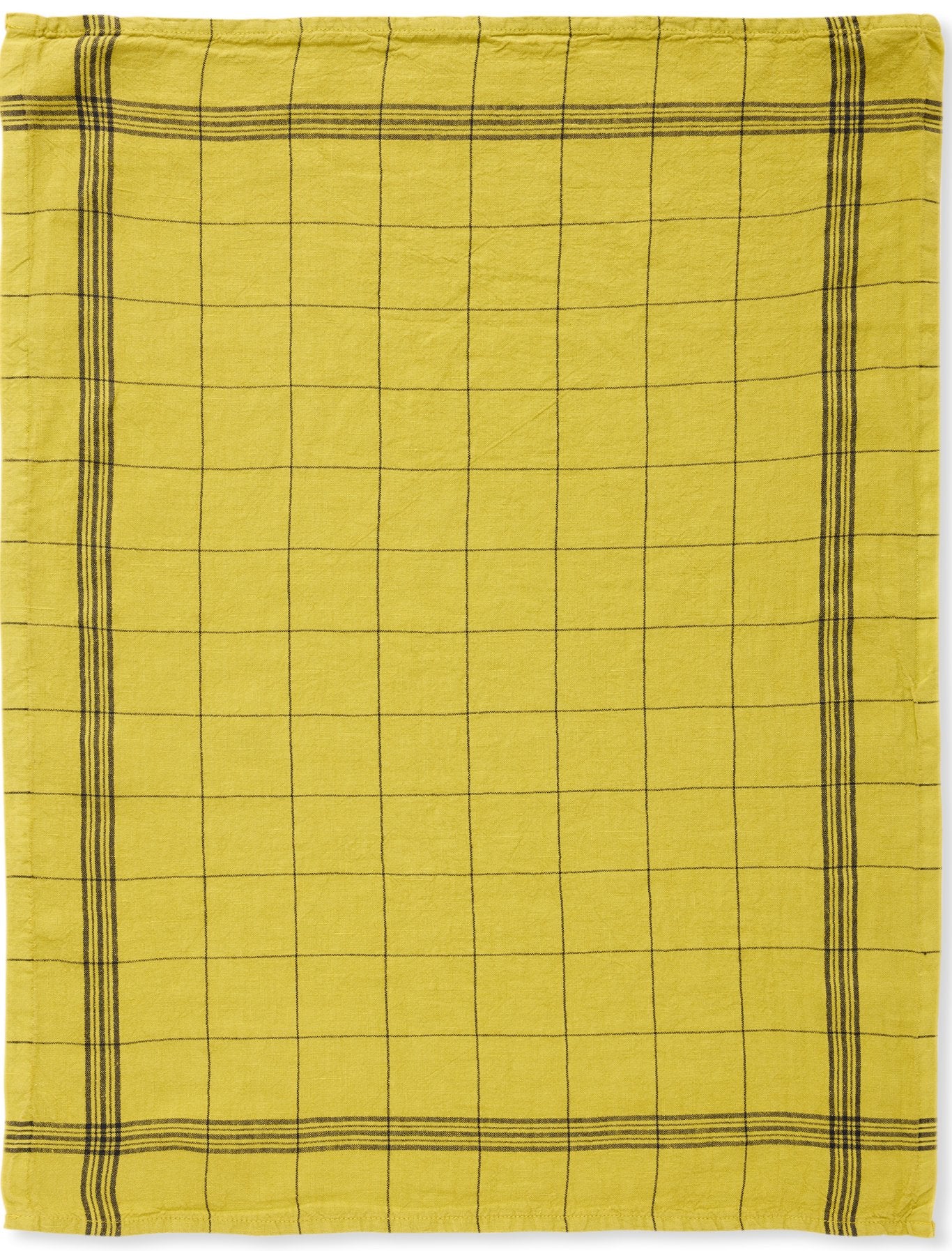 Charvet Editions "Bistro" (Bergamot), Natural woven linen tea towel. Made in France. (Copy)