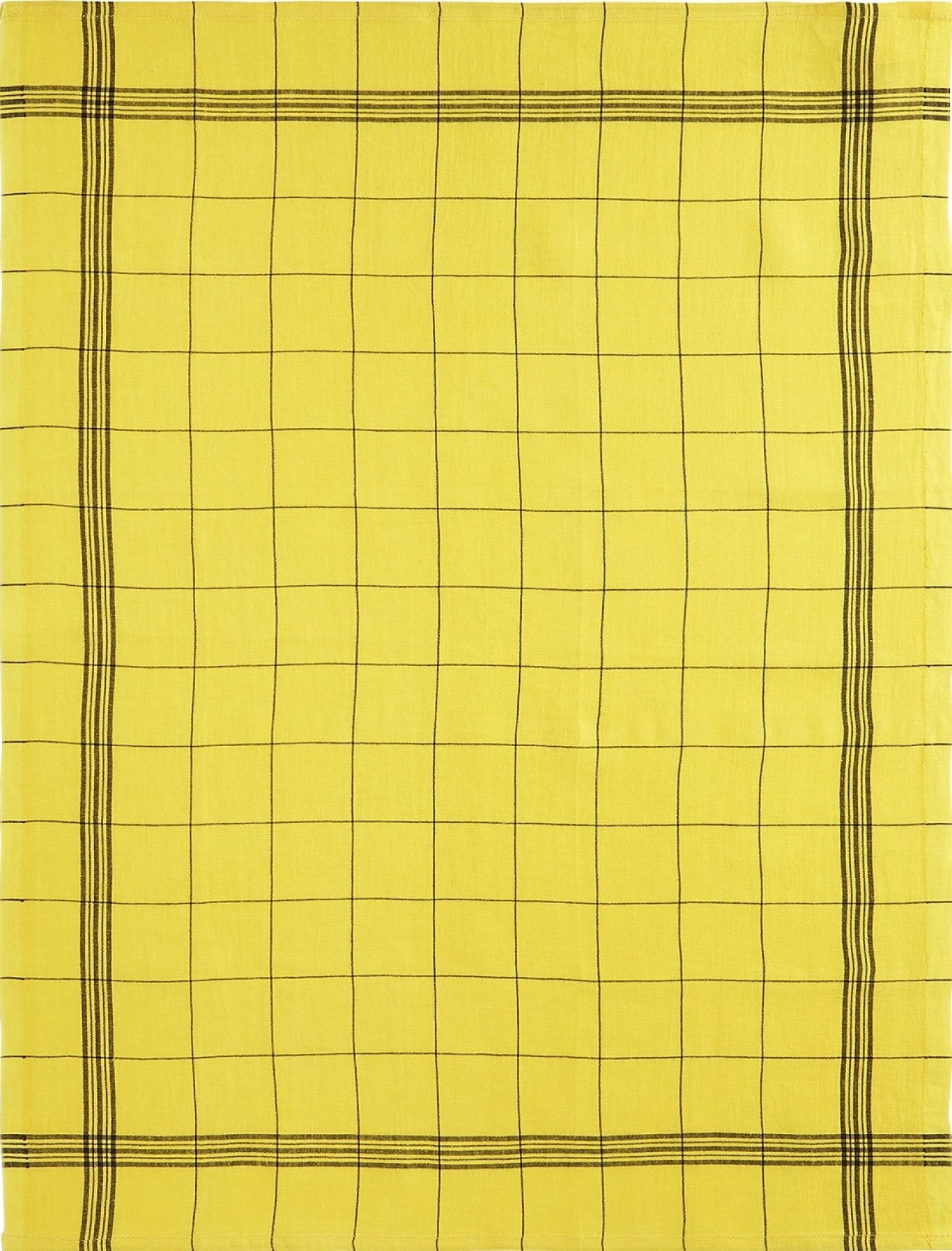 Charvet Editions "Bistro" (Acapulco), Natural woven linen tea towel. Made in France. - Home Landing