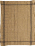 Charvet Éditions "Bistro" (Bronze), Natural woven linen tea towel. Made in France.