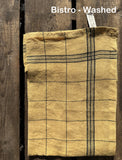 Charvet Éditions "Bistro" (Onion), Natural woven linen tea towel. Made in France.