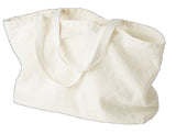 Charvet Éditions "Doudou Bag" (White), Natural linen bag. Made in France.