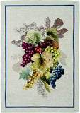 Tessitura Toscana Telerie, “Douches - Uva”, Pure linen printed tea towel.