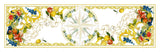 Tessitura Toscana Telerie, “Borea”, Pure linen printed table runner.