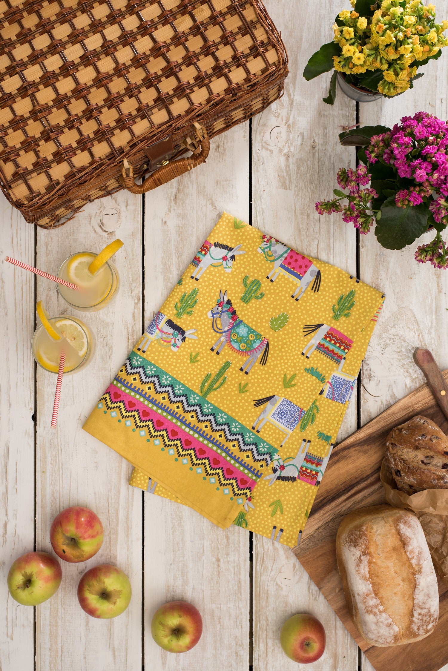 Ulster Weavers "Cactus Jack", Pure cotton printed tea towel